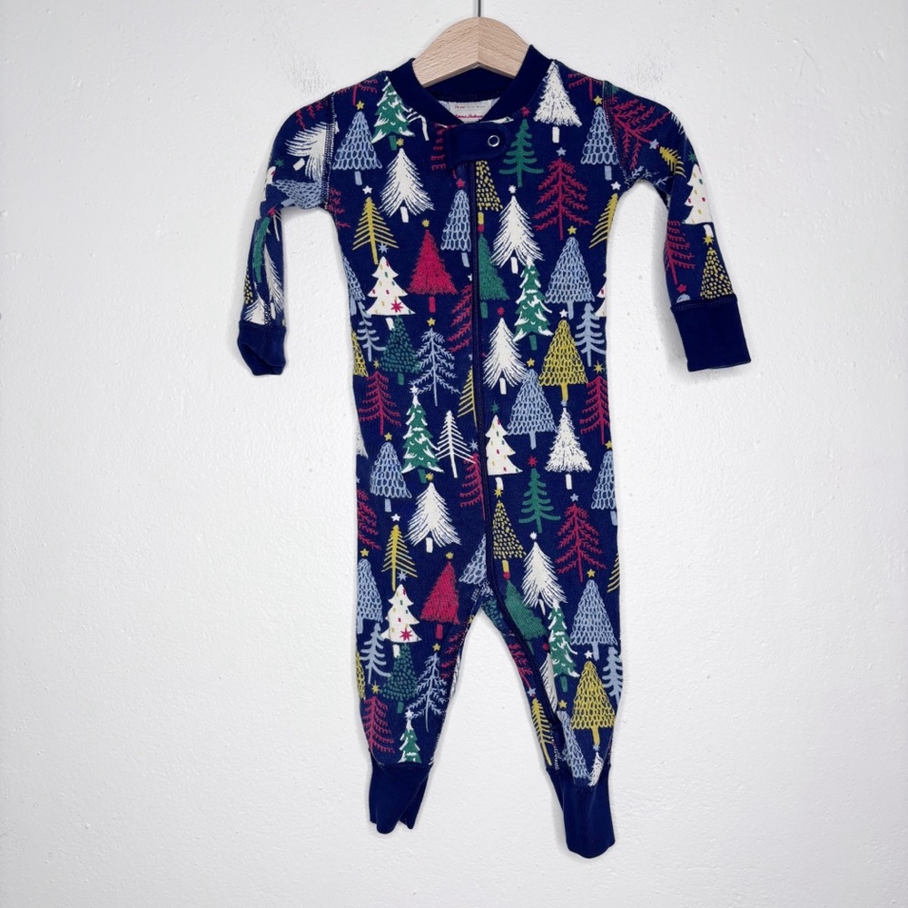 Hanna Andersson Holiday Tree Jammies Size 12-18M